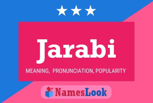 Jarabi Name Poster