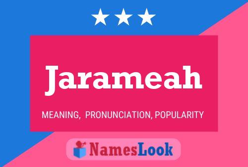 Jarameah Name Poster