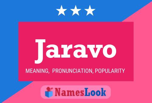 Jaravo Name Poster