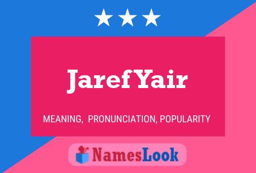 Jaref Yair Name Poster