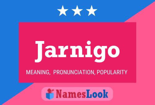 Jarnigo Name Poster