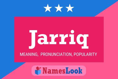 Jarriq Name Poster