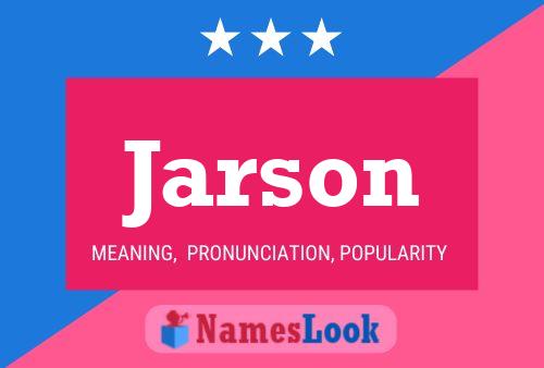 Jarson Name Poster