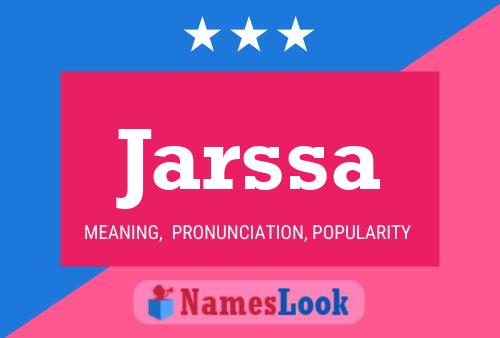 Jarssa Name Poster