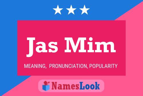 Jas Mim Name Poster