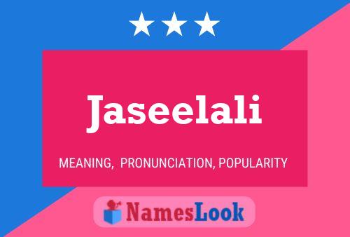 Jaseelali Name Poster