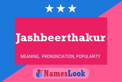 Jashbeerthakur Name Poster