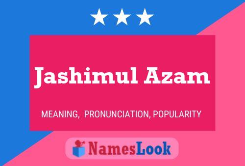 Jashimul Azam Name Poster