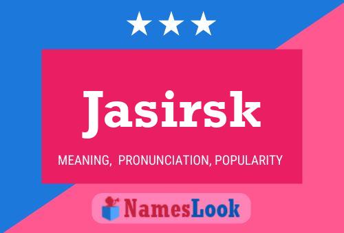 Jasirsk Name Poster