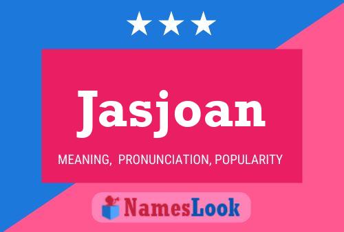 Jasjoan Name Poster