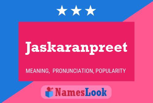 Jaskaranpreet Name Poster