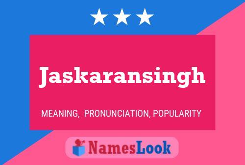 Jaskaransingh Name Poster