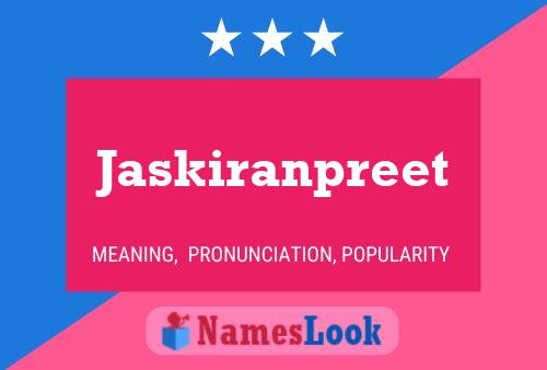 Jaskiranpreet Name Poster