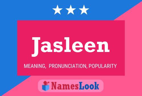 Jasleen Name Poster