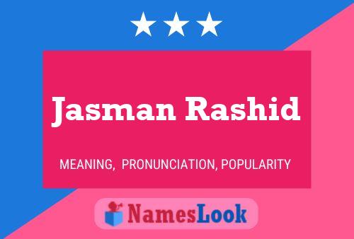 Jasman Rashid Name Poster