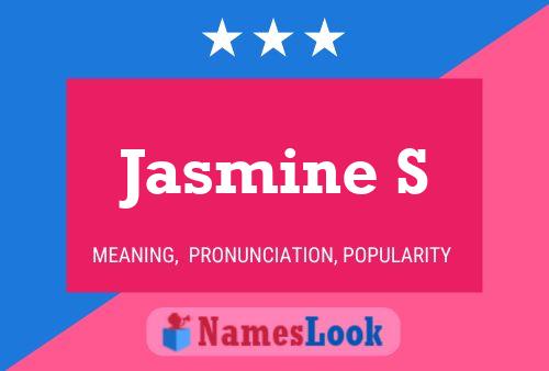 Jasmine S Name Poster