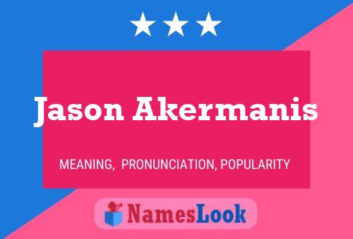 Jason Akermanis Name Poster