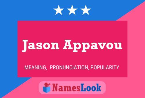 Jason Appavou Name Poster