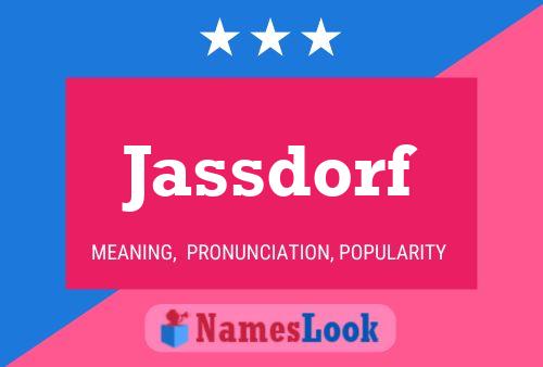 Jassdorf Name Poster