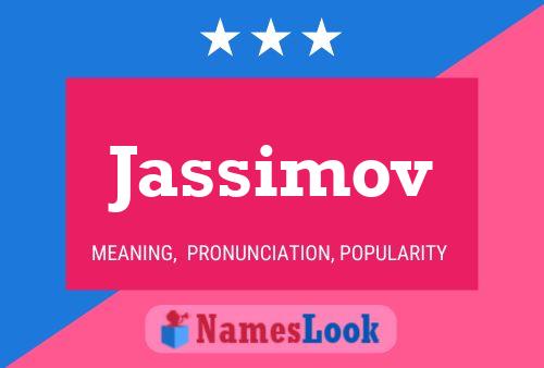 Jassimov Name Poster