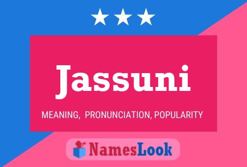 Jassuni Name Poster