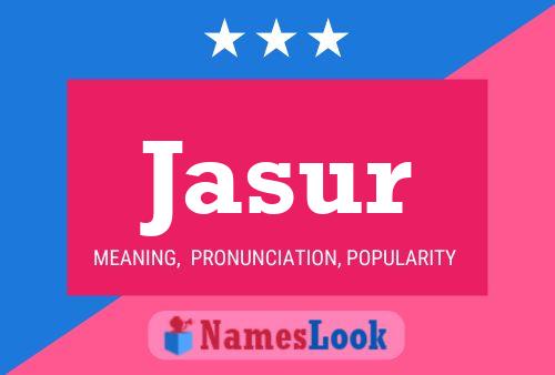 Jasur Name Poster