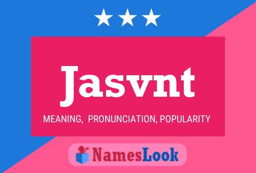 Jasvnt Name Poster