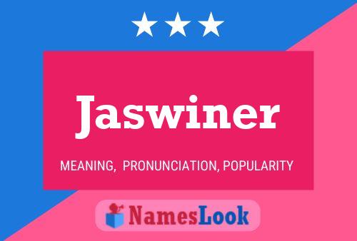 Jaswiner Name Poster