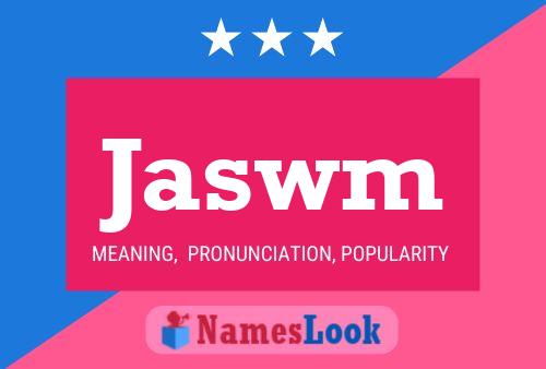 Jaswm Name Poster