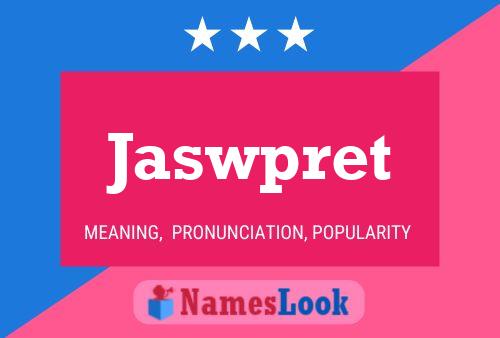 Jaswpret Name Poster