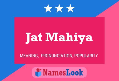 Jat Mahiya Name Poster