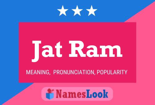 Jat Ram Name Poster