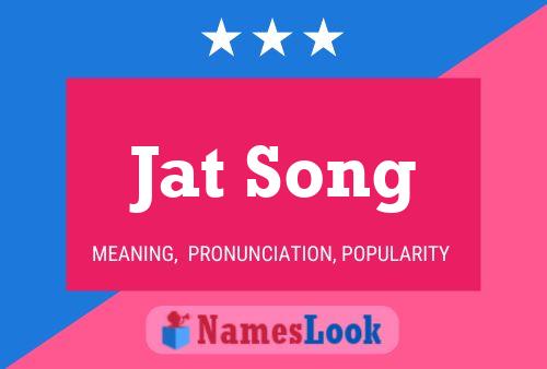 Jat Song Name Poster