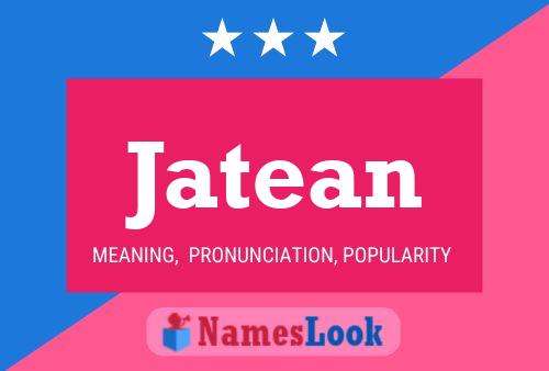 Jatean Name Poster