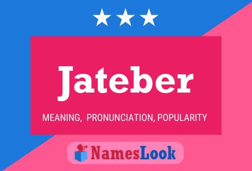 Jateber Name Poster