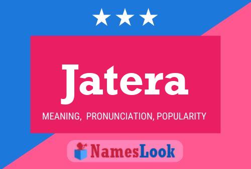 Jatera Name Poster