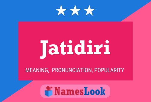 Jatidiri Name Poster