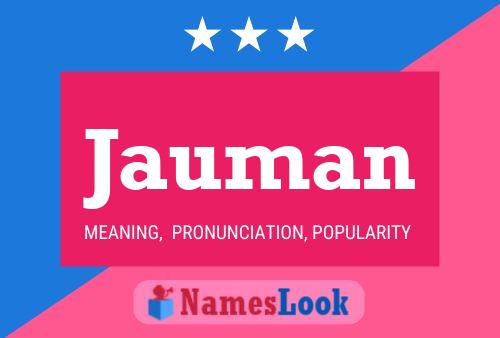 Jauman Name Poster