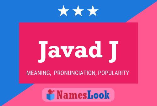 Javad J Name Poster