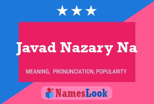 Javad Nazary Na Name Poster