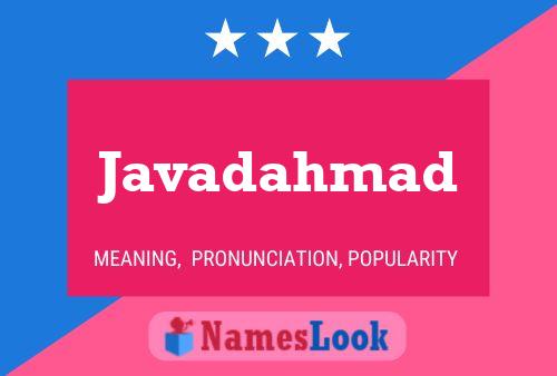 Javadahmad Name Poster