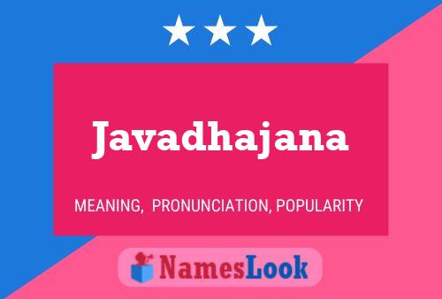 Javadhajana Name Poster