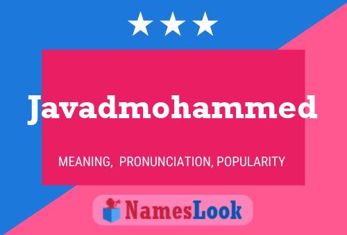 Javadmohammed Name Poster