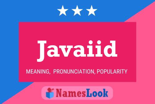 Javaiid Name Poster