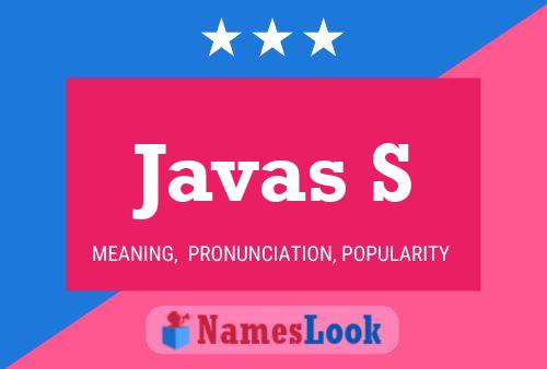 Javas S Name Poster