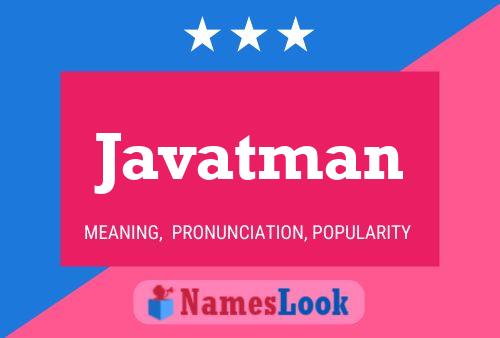 Javatman Name Poster