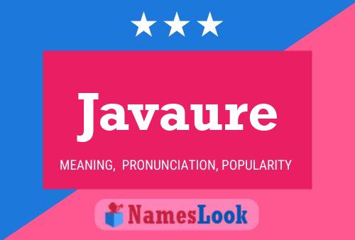 Javaure Name Poster