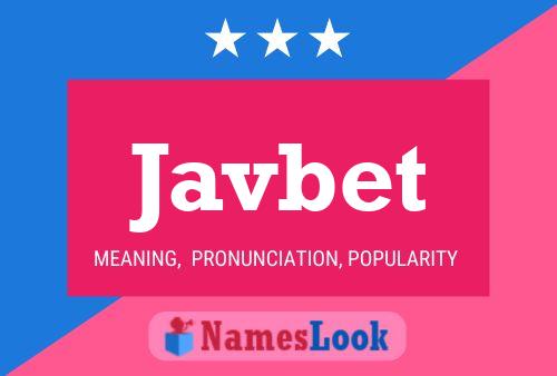 Javbet Name Poster