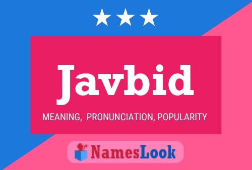 Javbid Name Poster