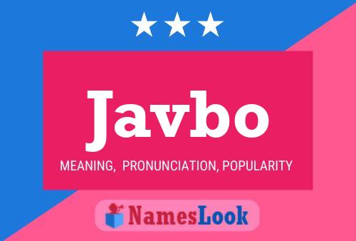 Javbo Name Poster